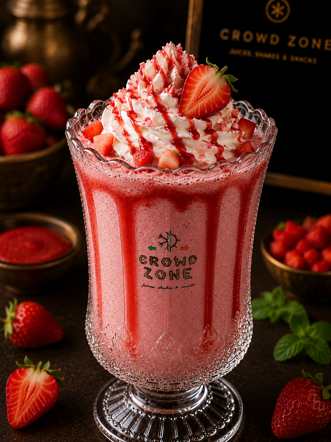 Strawberry Cream Frappe